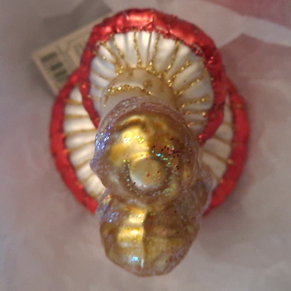 Double Mushrooms Old World Christmas Glass Ornament Red Capped Fungus Retired - Picture 3 of 5
